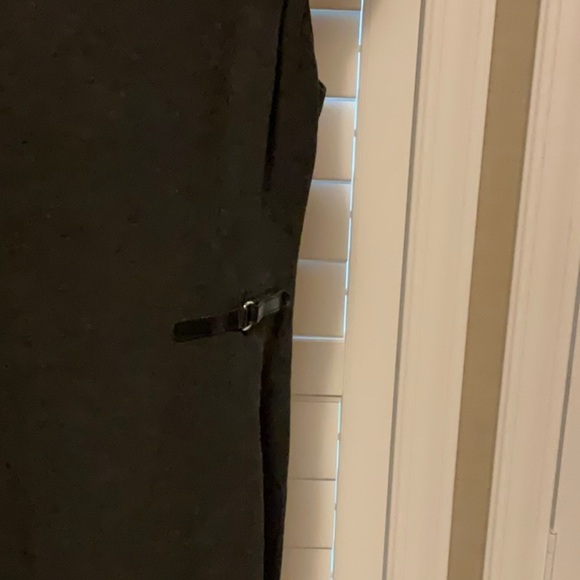 Talbots Black Asymmetrical Sheath Dress V-Neck Sleeveless - Picture 3 of 11